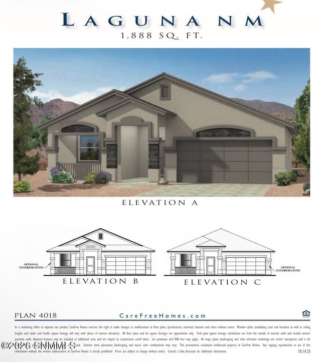 103 Organ Trail, Sunland Park, NM – 4 bedroom, 1,888 sqft single family residence for sale at $340,950